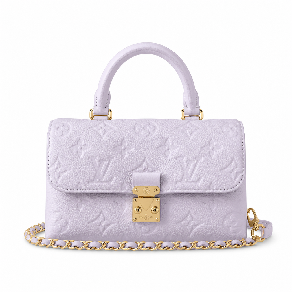 Louis Vuitton Madeleine BB — Monogram Empreinte Leather in Lilas with Gold LV Lock