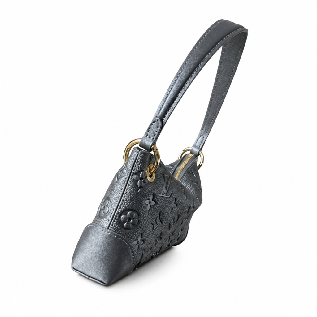 Louis Vuitton Boulogne — Gris Giant Empreinte, Diagonal Zip & LV Circle Zipper Pull