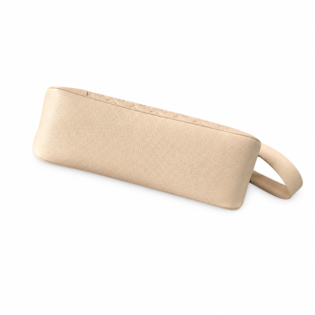 Louis Vuitton Empreinte Large Tote — Beige, Rounded Double Handles & Detachable Strap