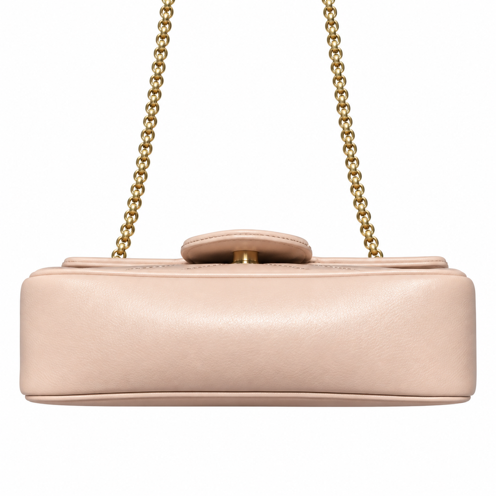Gucci GG Marmont Super Mini Bag in Dusty Pink Matelassé