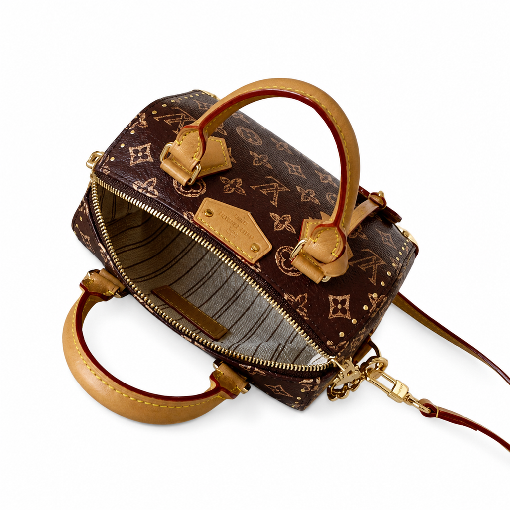 Louis Vuitton Monogram Crossbody Satchel in Signature Canvas