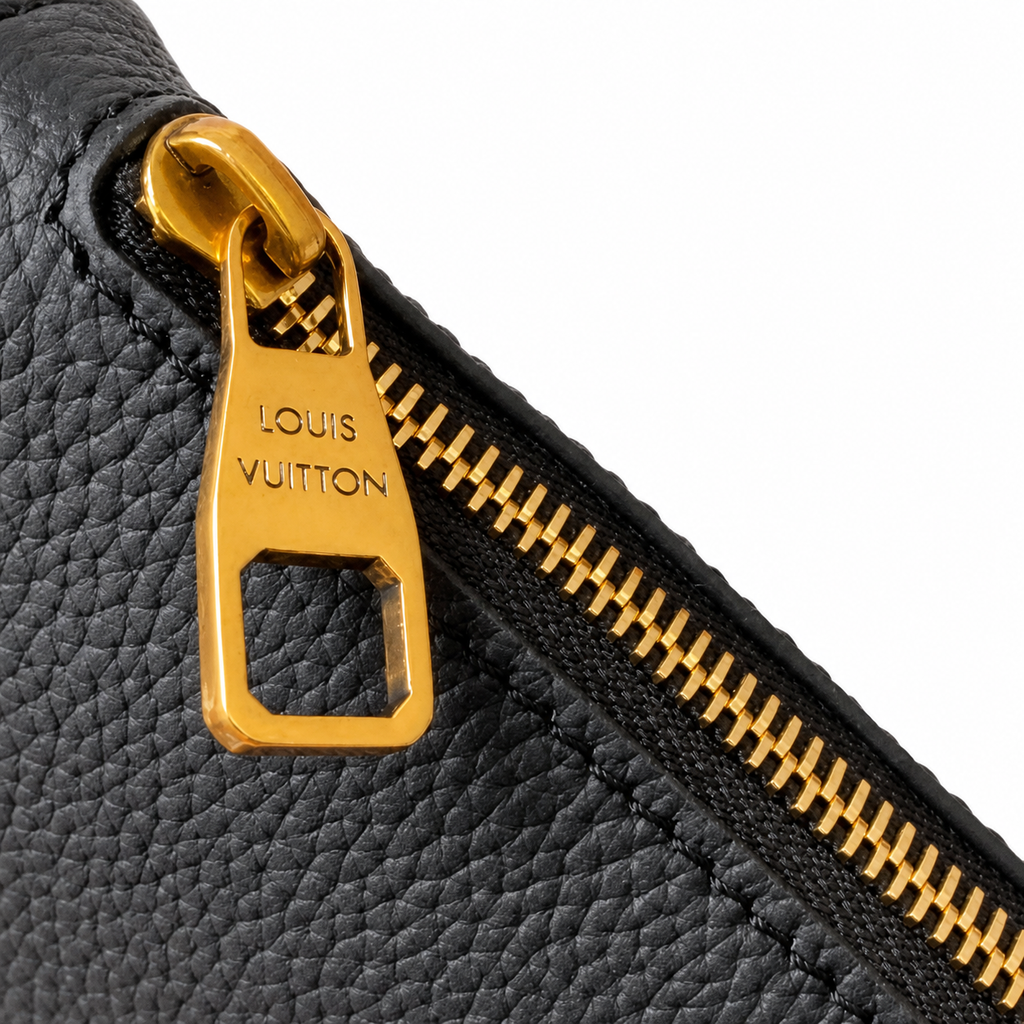 Louis Vuitton Loop MM — Black Empreinte, Crescent Silhouette, LV Square Clasp & Dual Straps