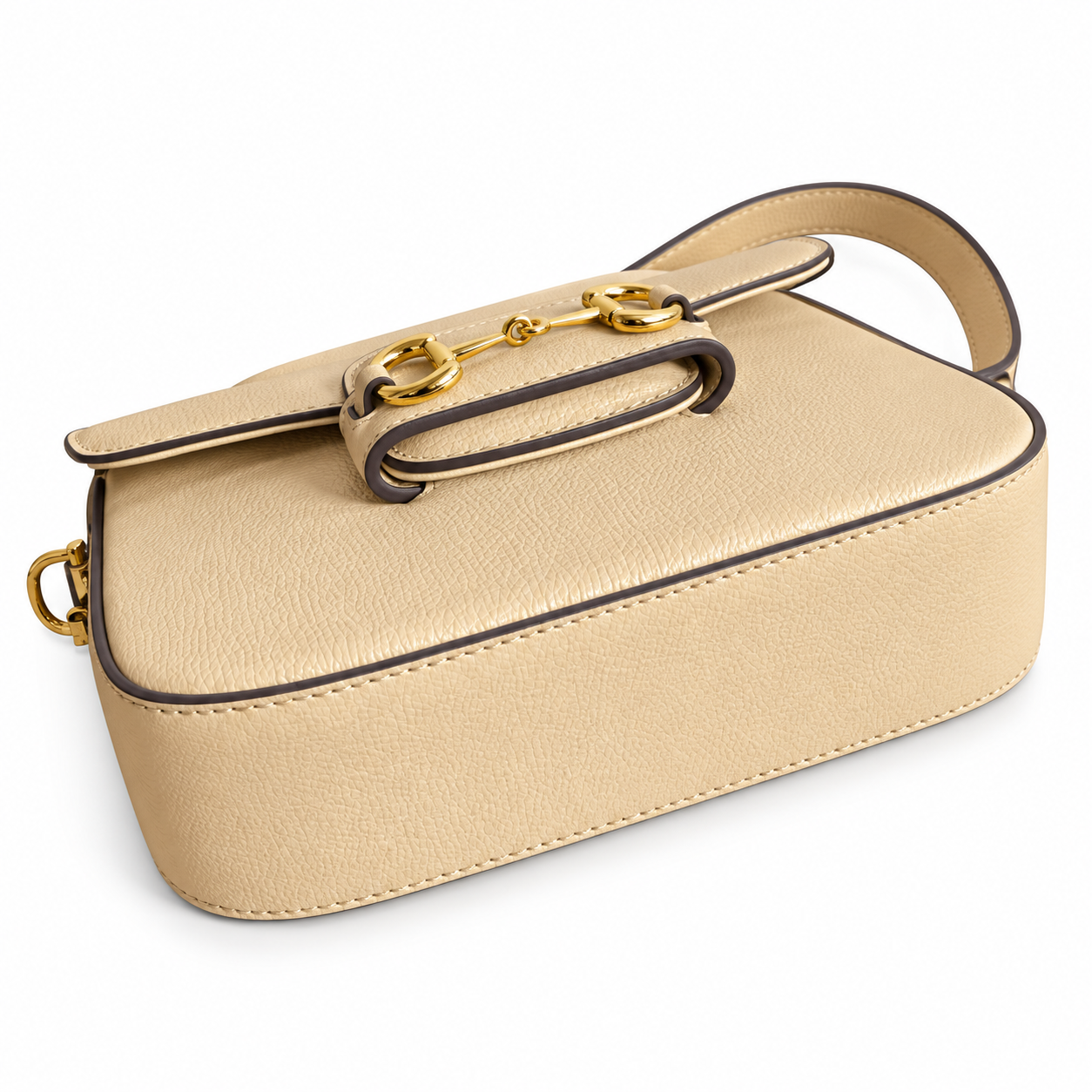 Gucci Horsebit 1955 Small Crossbody Bag in Camel Leather