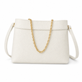 Louis Vuitton Félicie Pochette — Cream Empreinte, Gold Chain & Wristlet Ring