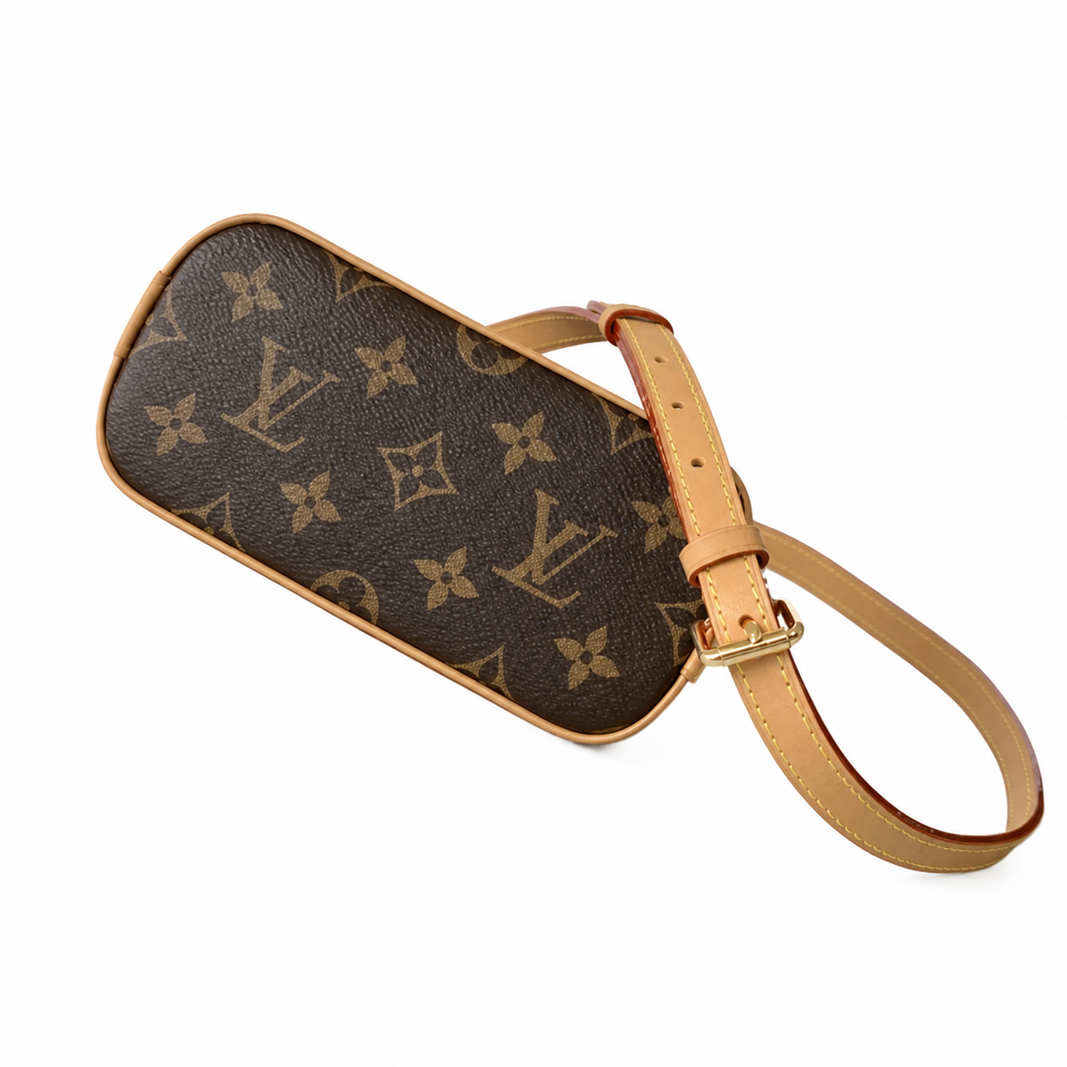 Louis Vuitton Alma BB — Monogram Canvas, Vachetta Red-Edge Trim & Base Corners