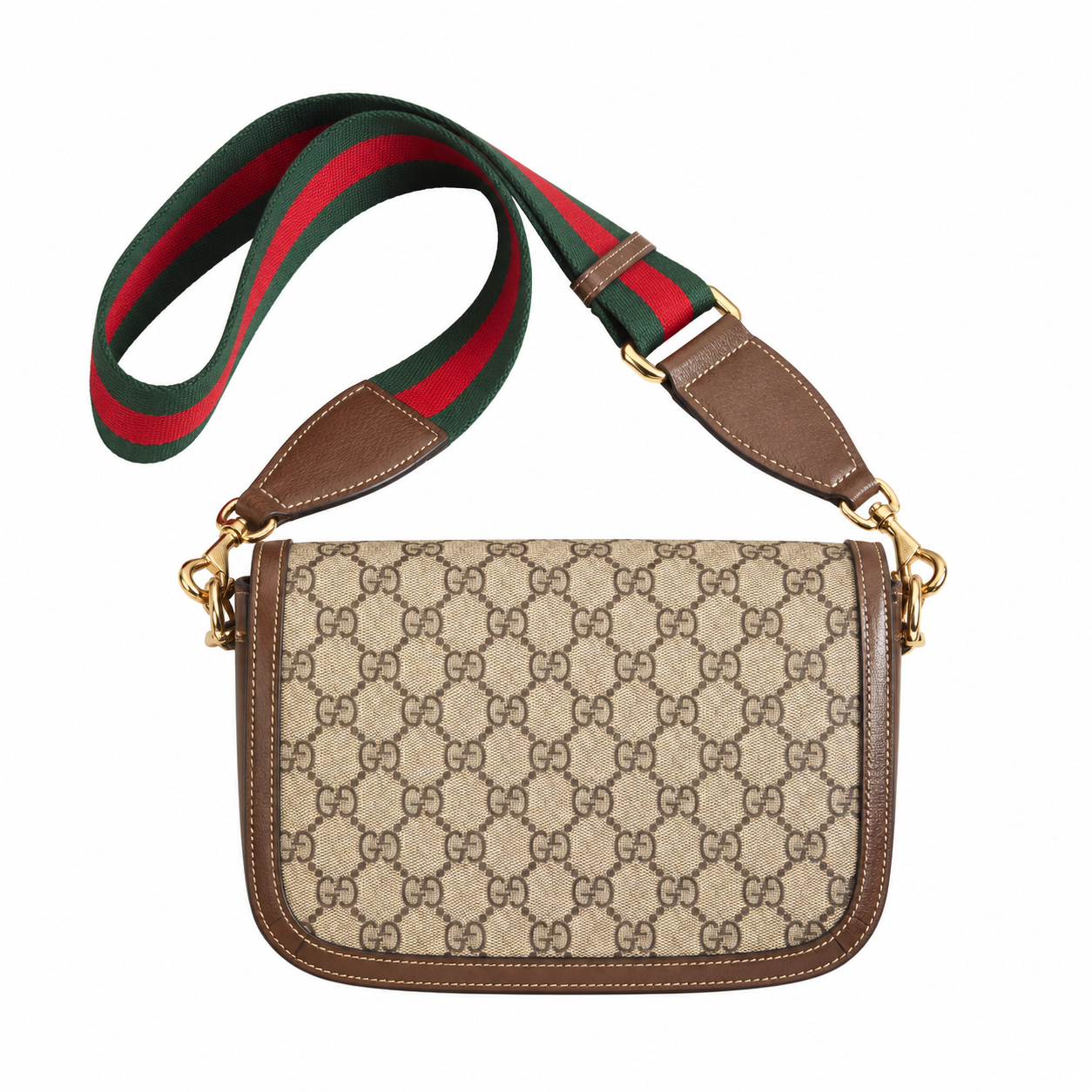 Gucci Horsebit 1955 Mini Crossbody Bag with Web Strap