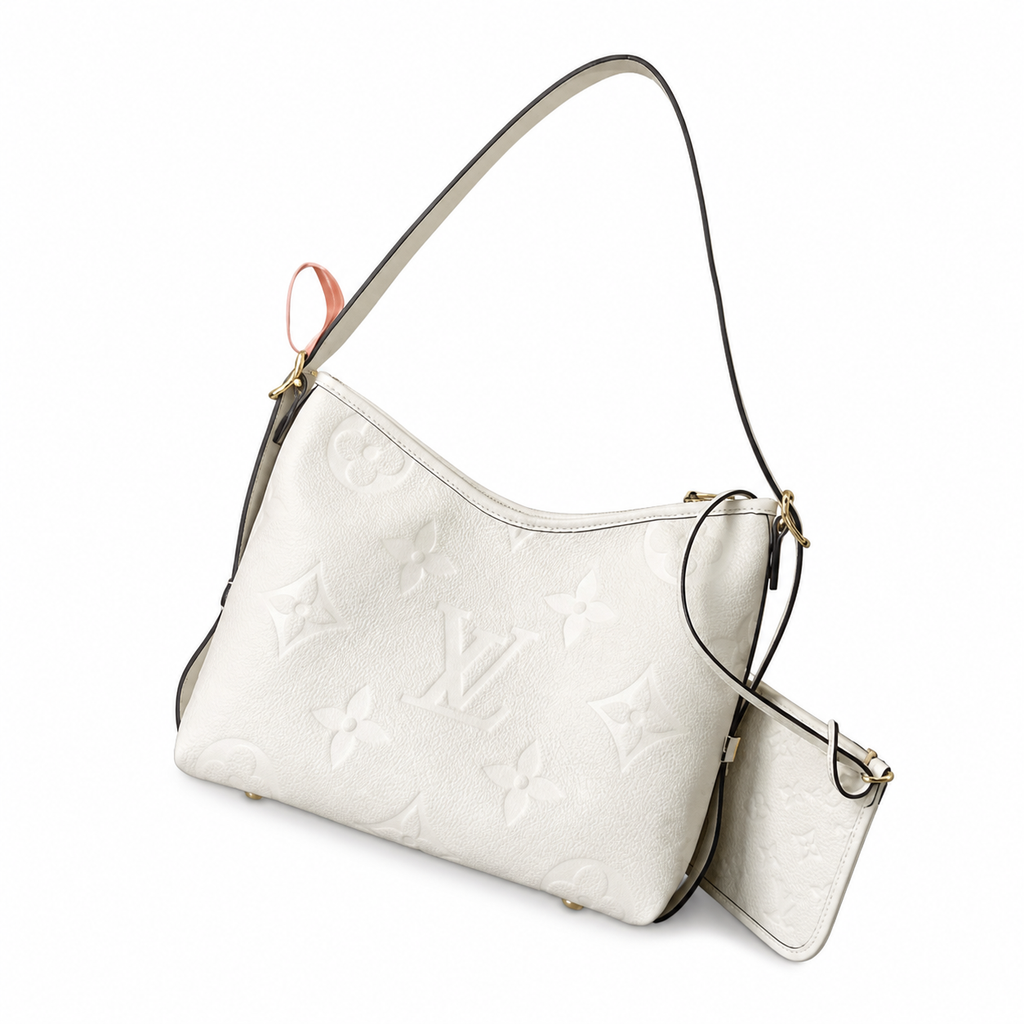 Louis Vuitton Carry It — Giant Monogram Empreinte Leather in Crème