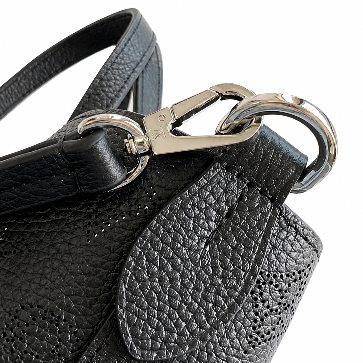 Louis Vuitton Blossom PM — Mahina Perforated Leather in Noir with Matching Coin Purse