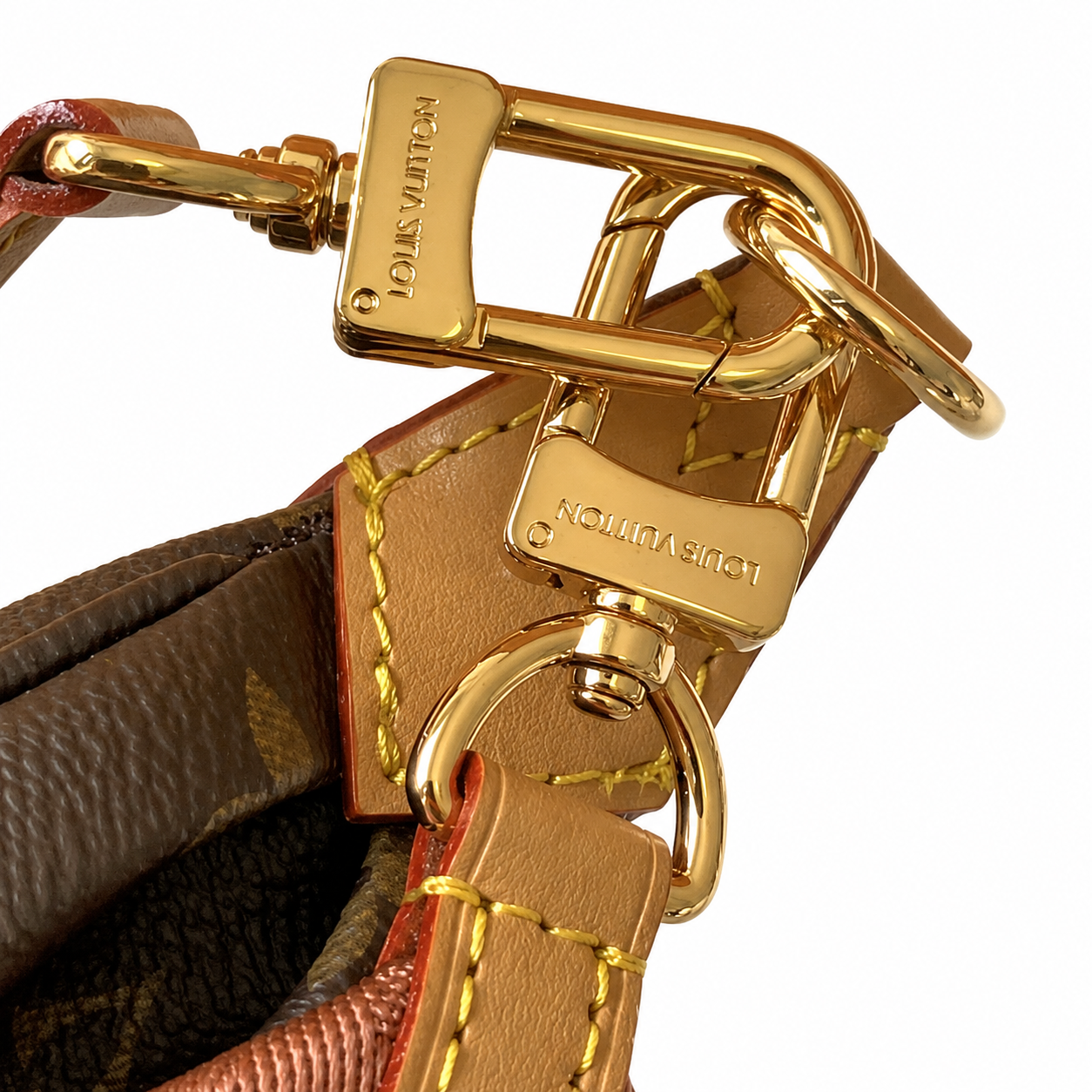 Louis Vuitton Loop Bag — Monogram Canvas, Vachetta Handle & Three-Piece LV Charm Set