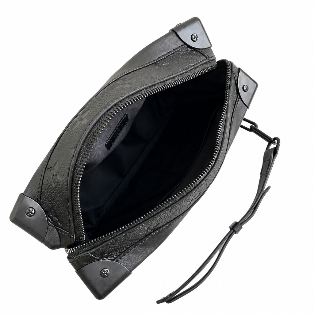 Louis Vuitton Soft Trunk — Monogram Shadow Leather in All Black
