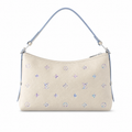 Louis Vuitton Large Shoulder Bag — Cream Empreinte, Iridescent Monogram & Sky Blue Strap