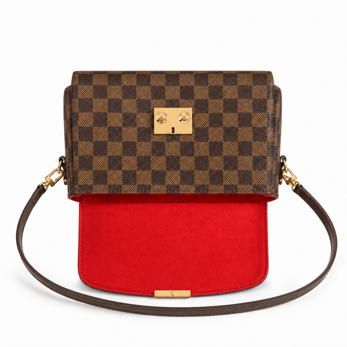 Louis Vuitton Siena MM — Damier Ebène Canvas & Dark Brown