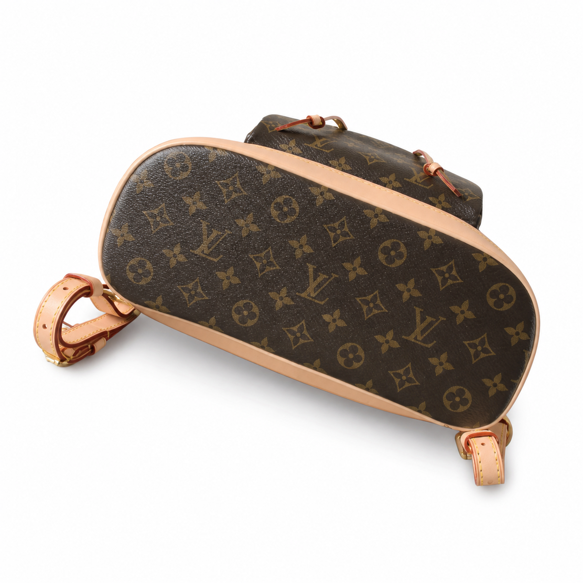 Louis Vuitton Montsouris MM Backpack — Monogram Canvas with Vachetta Leather Trim