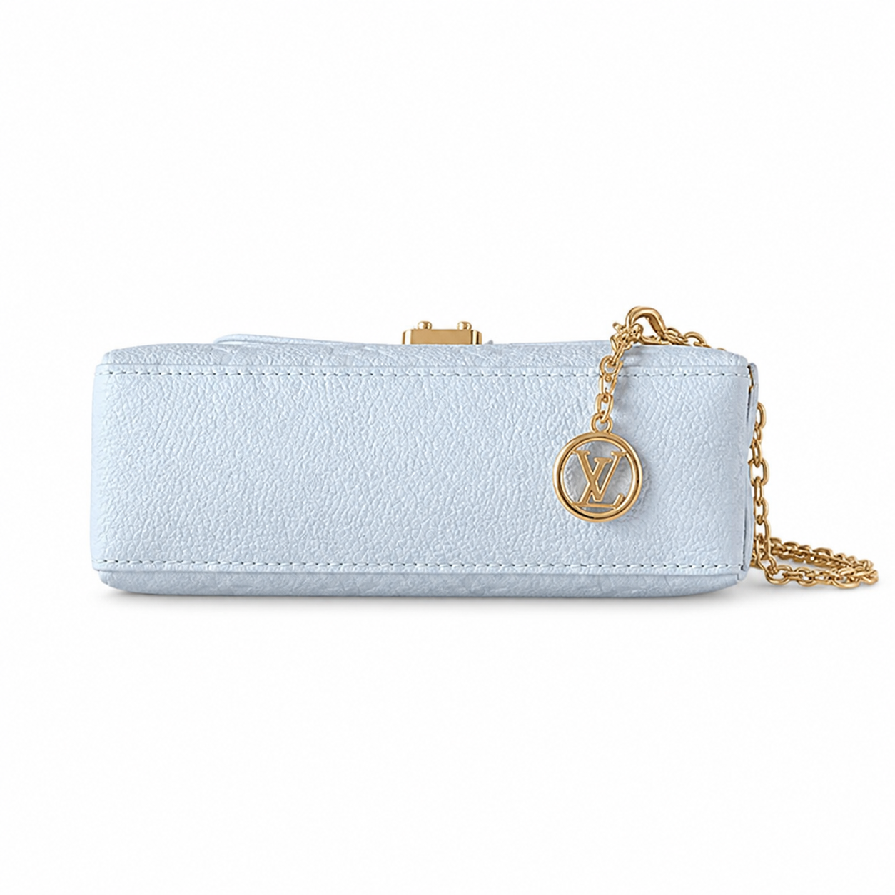 Louis Vuitton Madeleine BB — Monogram Empreinte Leather in Bleu Glacier with Gold LV Lock