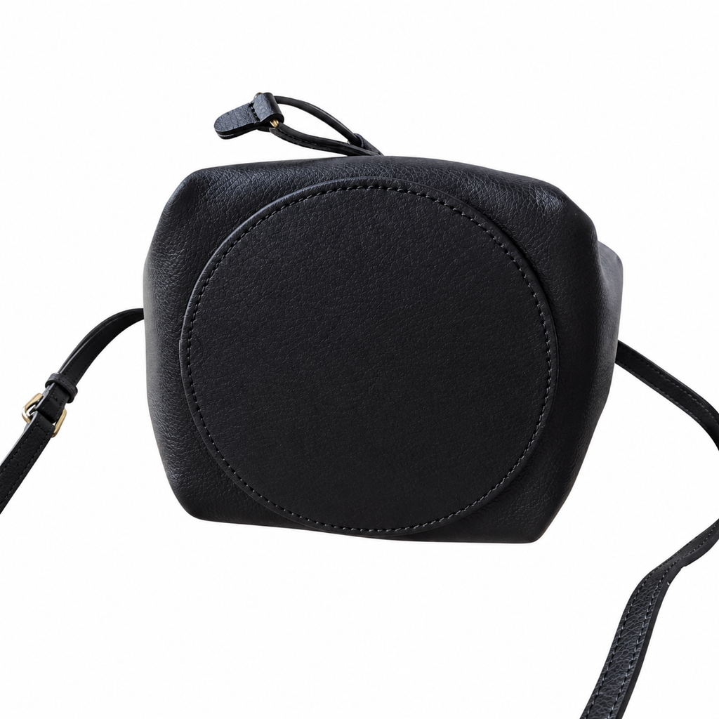 Burberry Signature Black Drawstring Bucket Bag