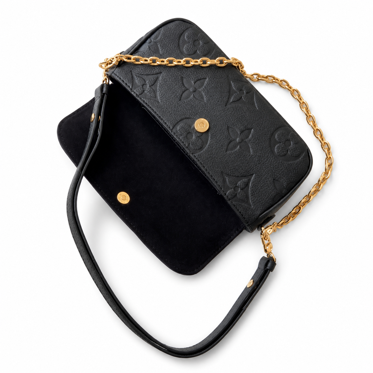 Louis Vuitton Pochette Félicie — Noir Black Monogram Empreinte
