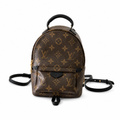 Louis Vuitton Mini Backpack — Monogram Canvas, Black Leather Straps & Gold Hardware