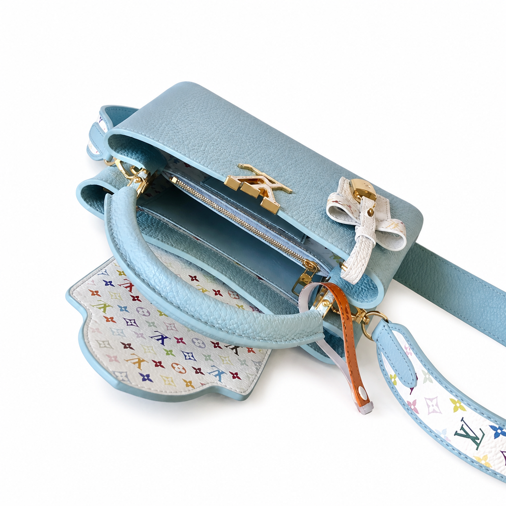 Louis Vuitton Monogram Prestige Structured Crossbody Bag in Blanc