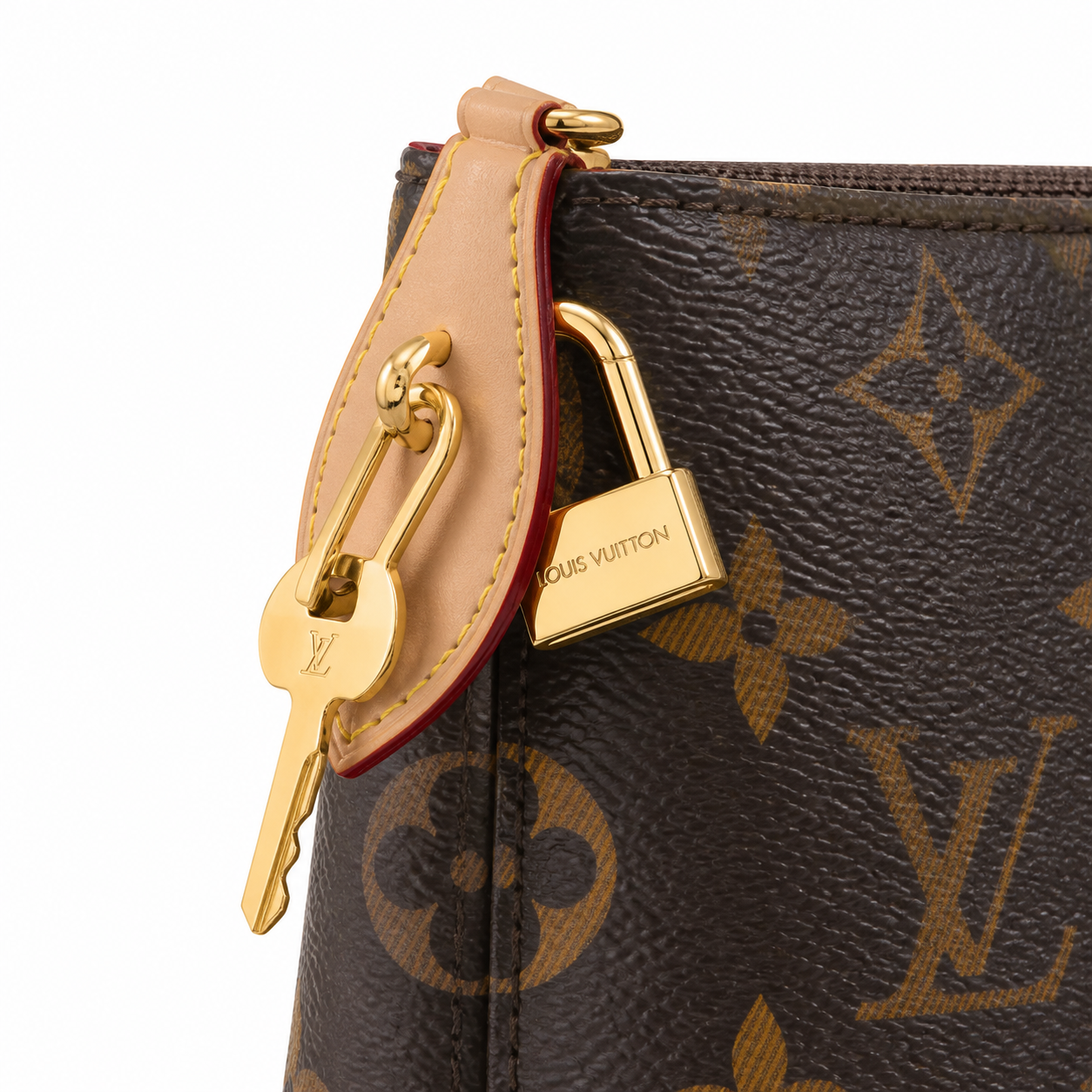 Louis Vuitton Boétie MM — Monogram Canvas, Vachetta Border Trim & Leaf Tab Handles