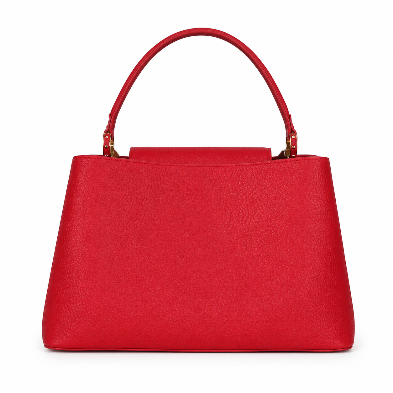 Louis Vuitton Capucines MM — Taurillon Leather in Rouge with Gold LV Lock