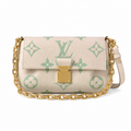 Louis Vuitton Wallet on Chain Ivy — Monogram Empreinte in Crème & Mint