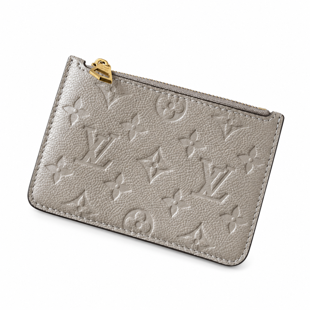 Louis Vuitton NéoNoé MM — Tourterelle Grey Giant Empreinte, Gold Chain & Single Grey Handle