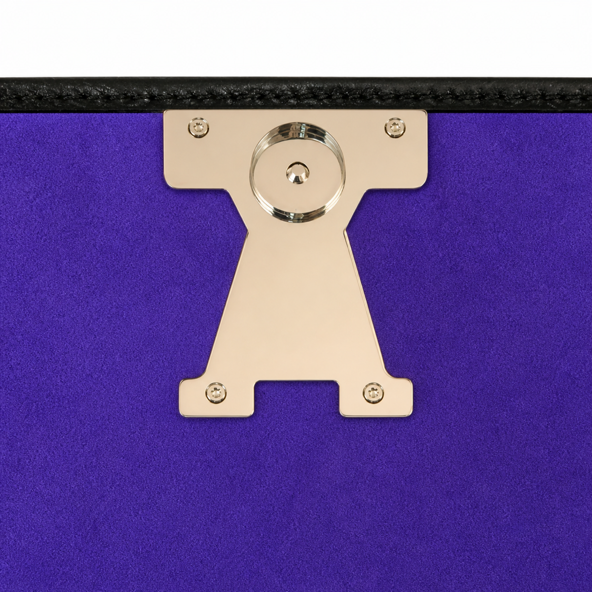 Louis Vuitton Flap Crossbody — Black Epi Leather, Silver Flip-Lock & Violet Suede Interior