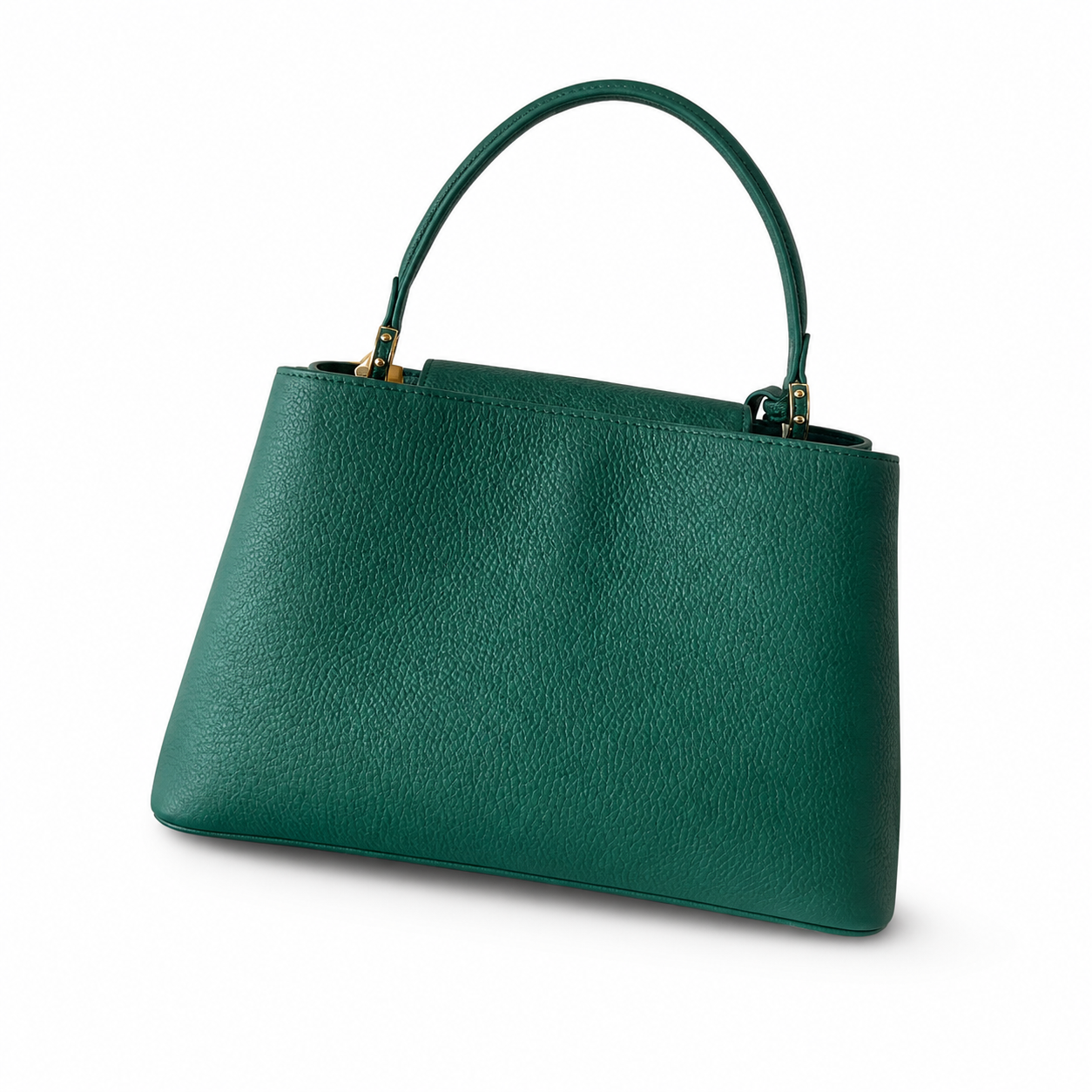 Louis Vuitton Capucines Tote MM — Taurillon Leather in Vert Foncé with Gold LV Lock