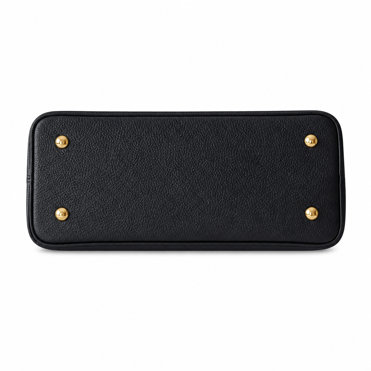 Louis Vuitton Capucines MM — Taurillon Leather in Noir with Gold LV Lock & Vachetta Trim