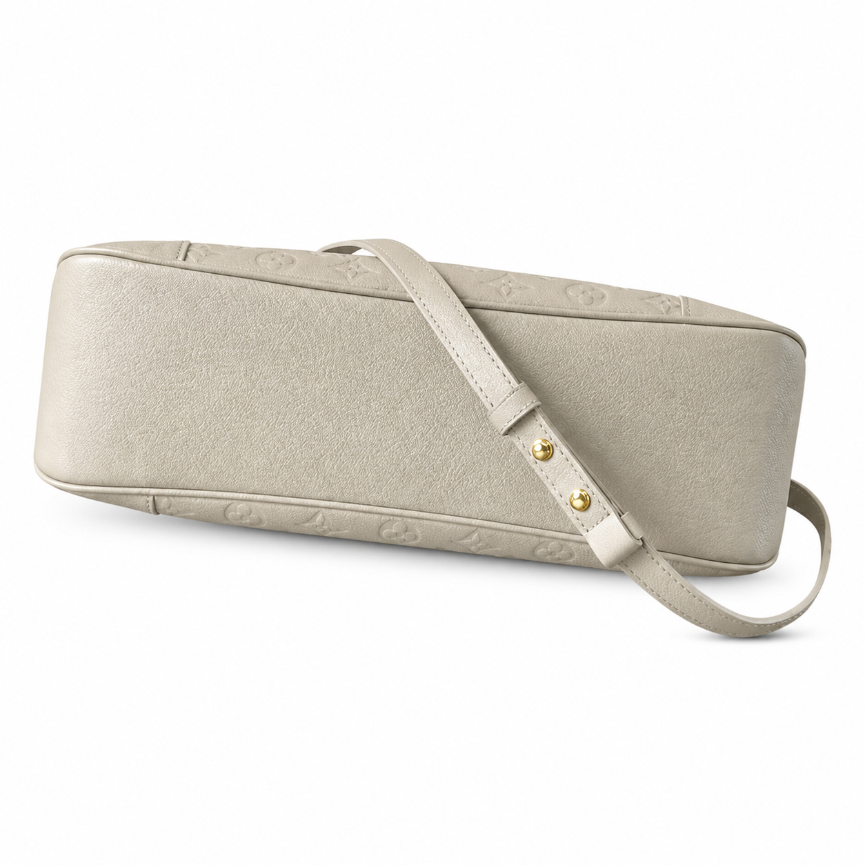 Louis Vuitton Boulogne — Tourterelle Monogram Empreinte & Gold Oval Chain