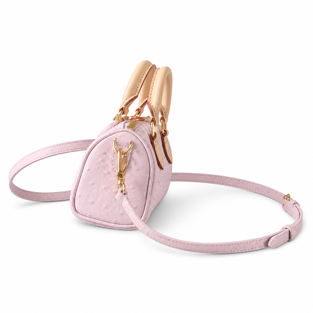 Louis Vuitton Speedy Bandoulière 20 — Ostrich Leather in Rose Poudre