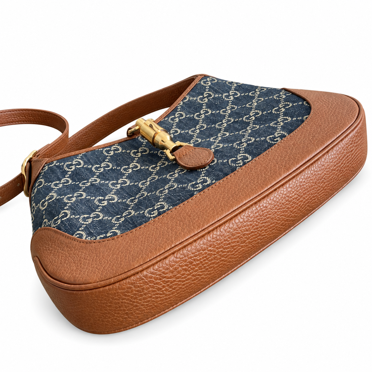 Gucci Jackie 1961 GG Denim Shoulder Bag