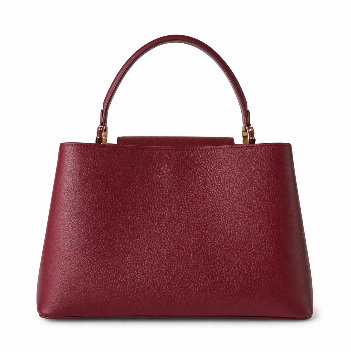 Louis Vuitton Capucines MM — Taurillon Leather in Bordeaux with Gold LV Lock