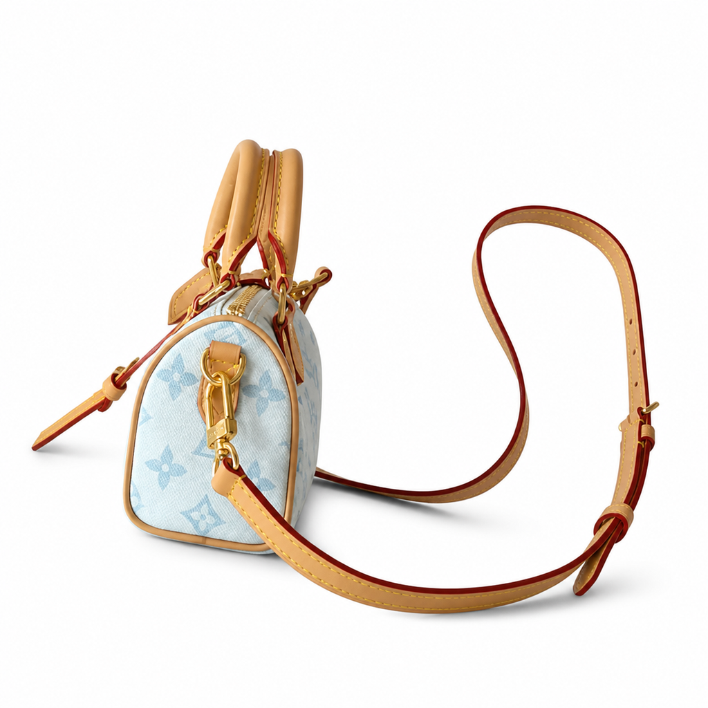 Louis Vuitton Monogram Compact Crossbody Bag With Zip Closure