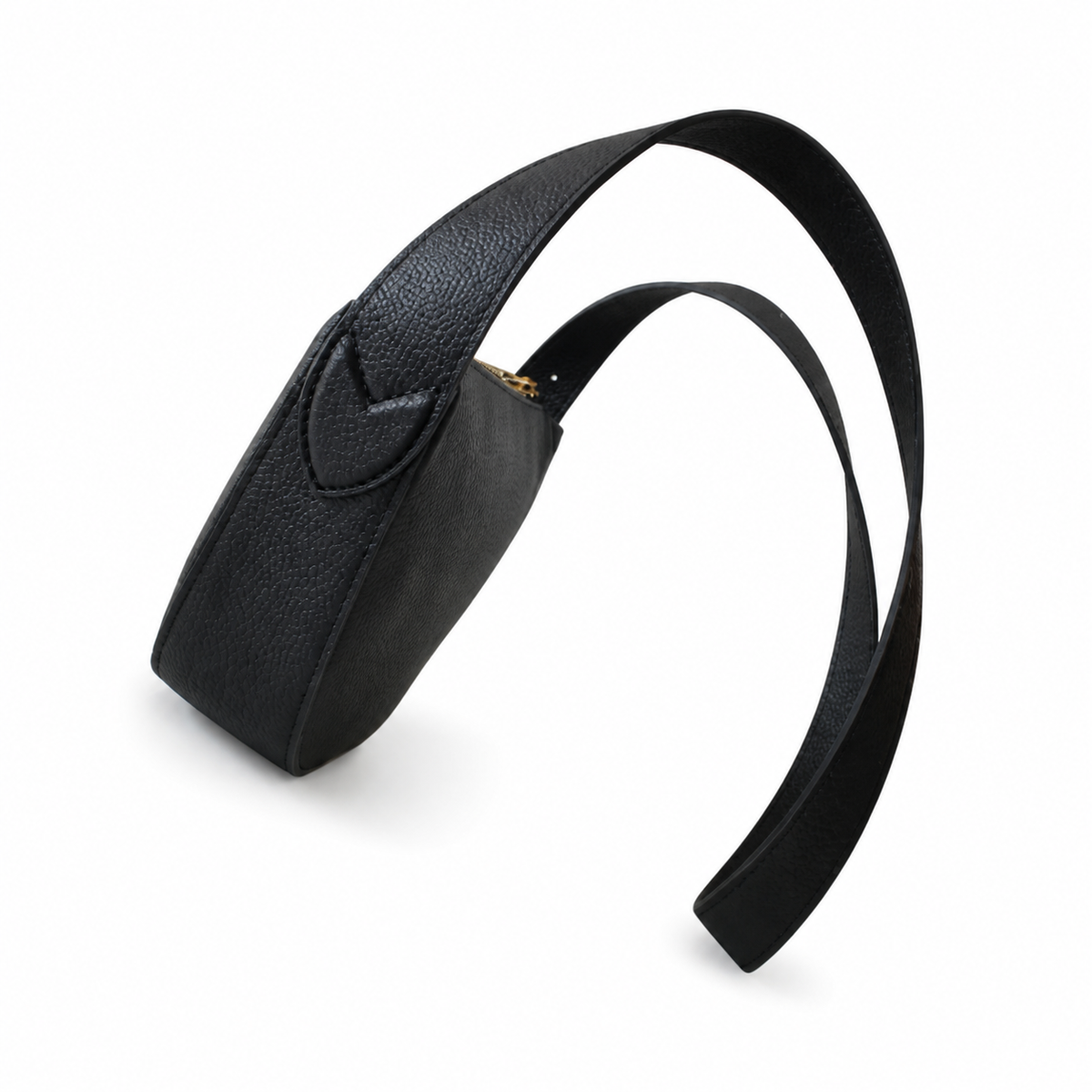 Louis Vuitton Loop MM — Black Empreinte, Crescent Silhouette, LV Square Clasp & Dual Straps