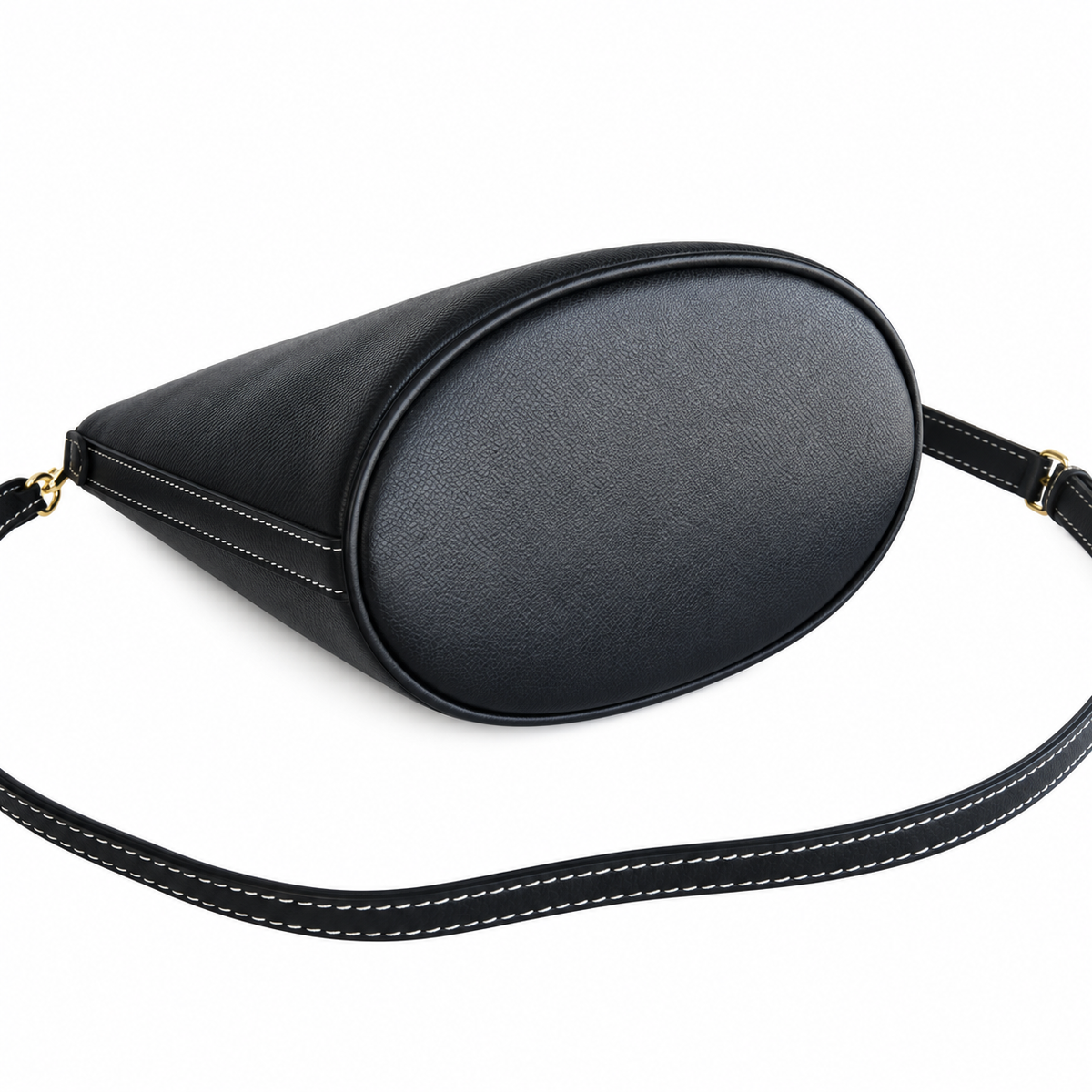 Burberry Sculpted Black Cutout Handle Bag