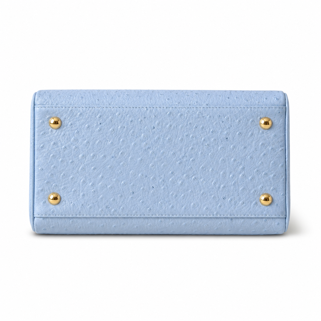 Louis Vuitton Speedy Bandoulière 30 — Ostrich Leather in Bleu Glacier
