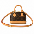 Louis Vuitton Alma BB — Monogram Canvas, Vachetta Red-Edge Trim & Base Corners