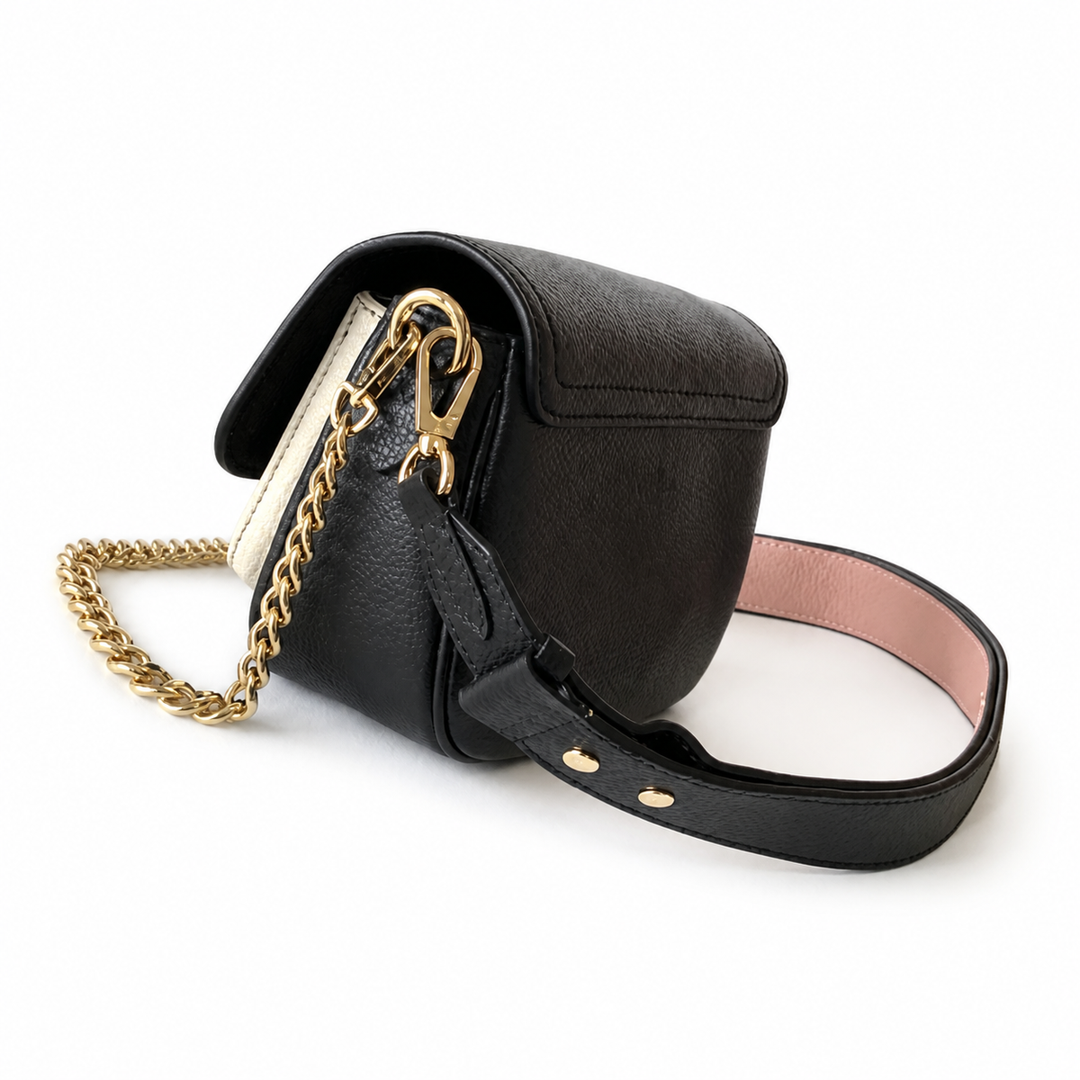 Louis Vuitton Lockme City — Noir & Crème Two-Tone Calfskin