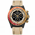 Rolex Sunset Bezel Black Dial Watch