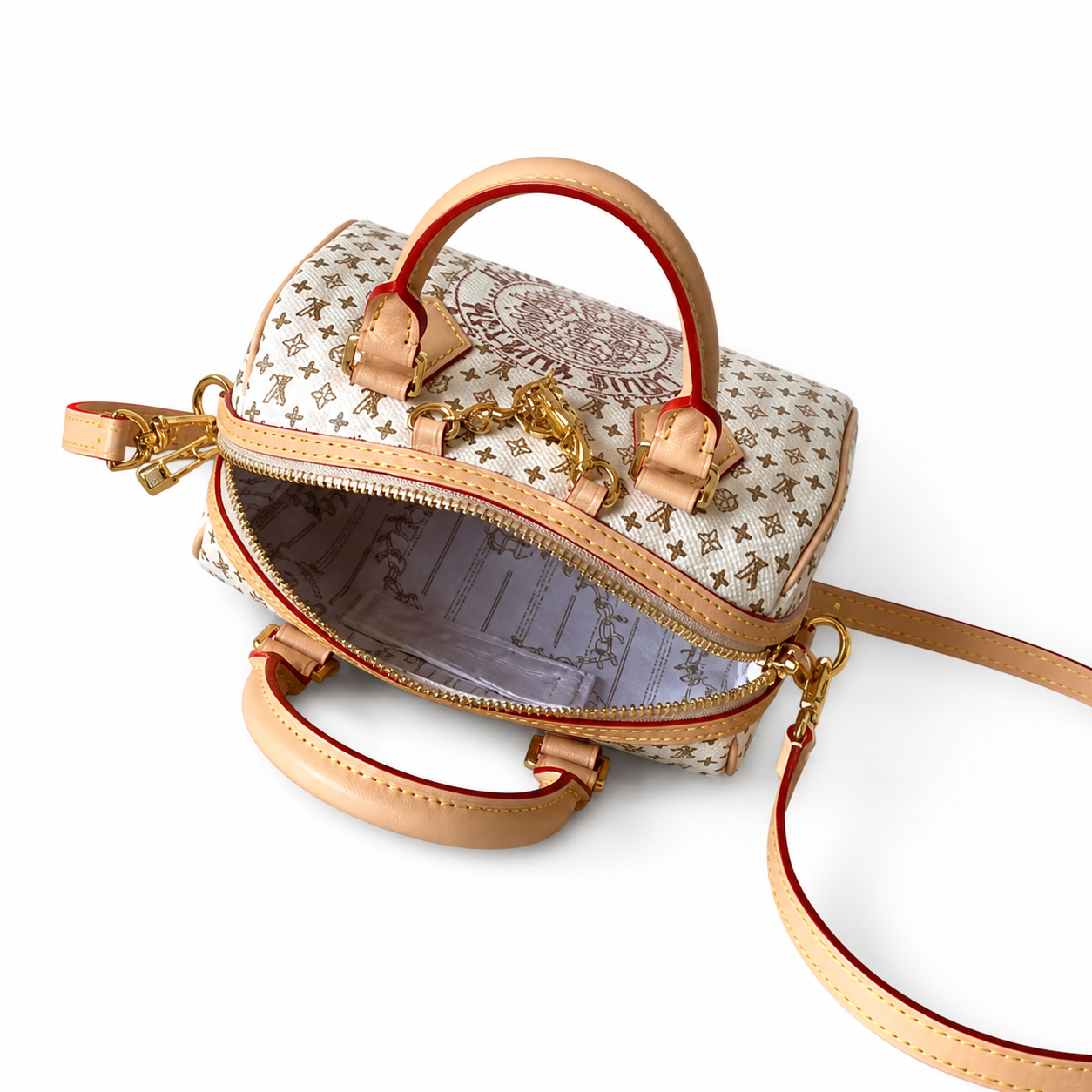 Louis Vuitton Speedy Bandoulière 20 — Monogram Idylle in Blanc with Vachetta Trim