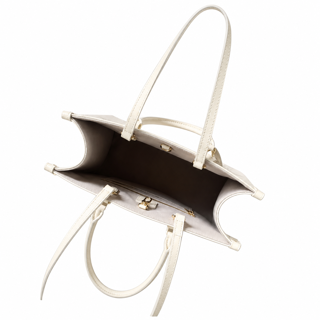 Louis Vuitton OnTheGo MM — Monogram Empreinte Leather in Crème with Rose Poudre Trim & Interior