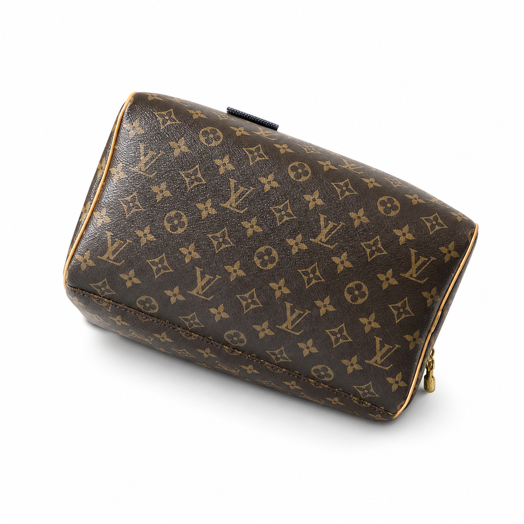 Louis Vuitton Speedy Bandoulière 30 — Monogram Canvas, Vachetta Handles & Red Luggage Tag