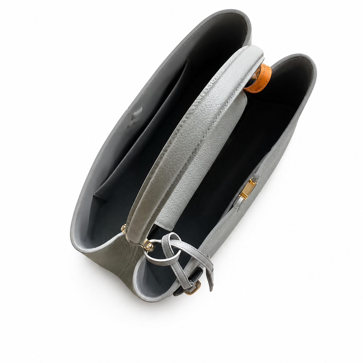 Louis Vuitton Capucines MM — Taurillon Leather in Galet with Gold LV Lock