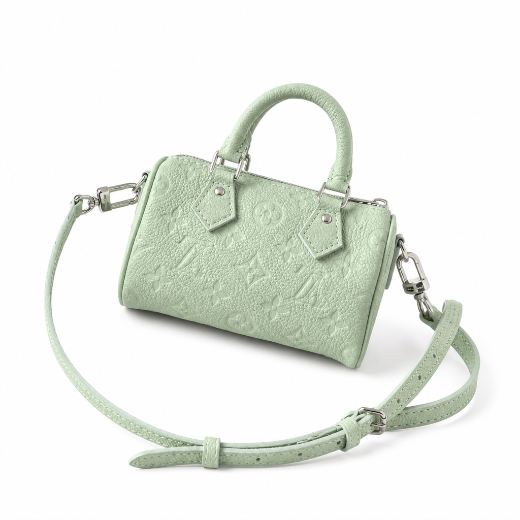 Louis Vuitton Speedy Bandoulière 20 — Monogram Embossed Leather in Vert d’Eau