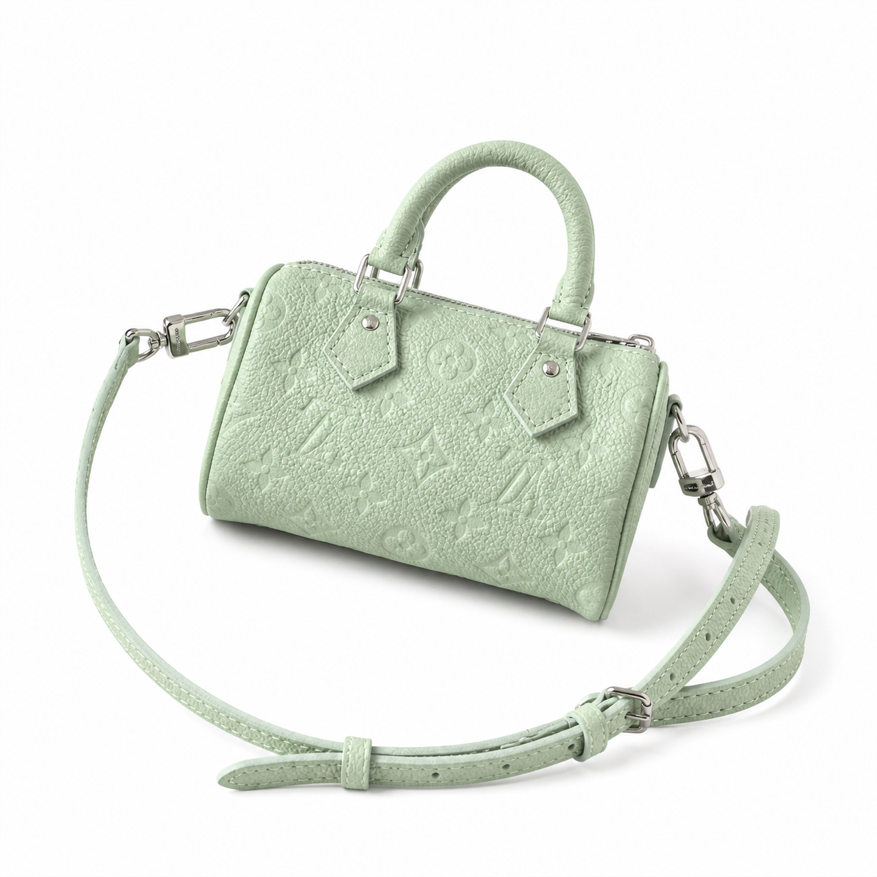 Louis Vuitton Speedy Bandoulière 20 — Monogram Embossed Leather in Vert d’Eau