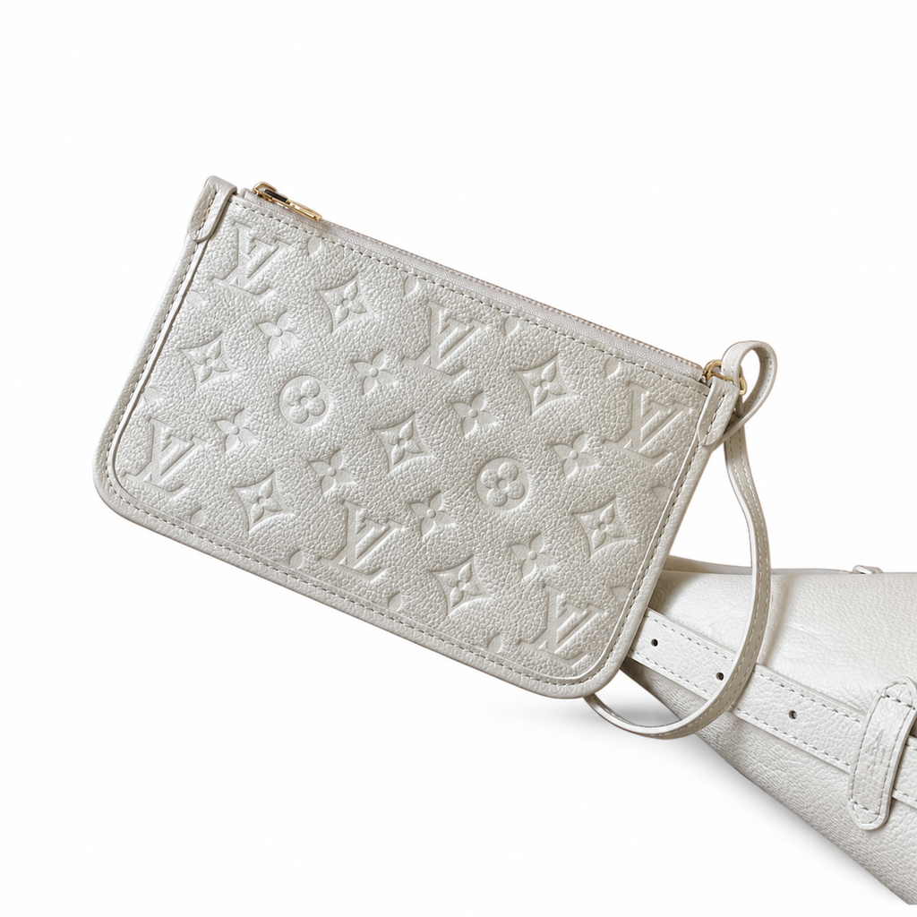 Louis Vuitton CarryAll PM — Giant Monogram Empreinte in Crème