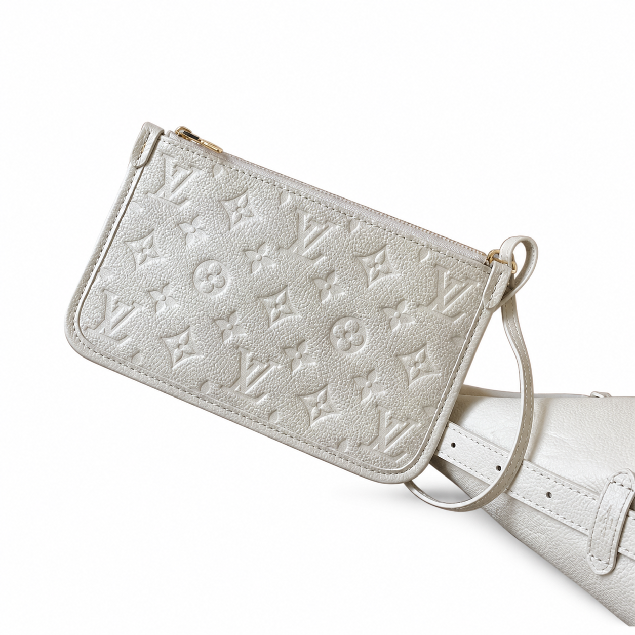 Louis Vuitton CarryAll PM — Giant Monogram Empreinte in Crème