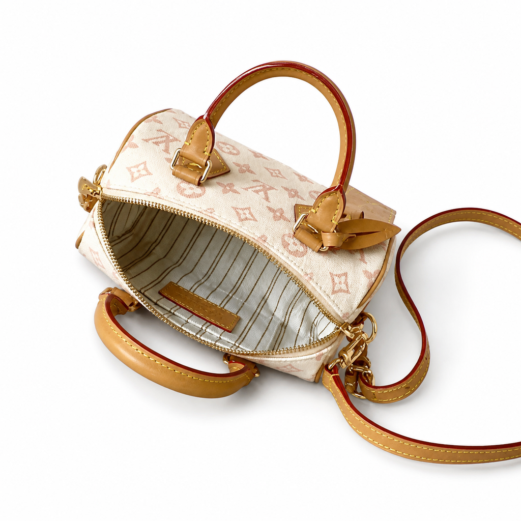 Louis Vuitton Capucines Mini Bag in Rose Poudre With Jewel Chain