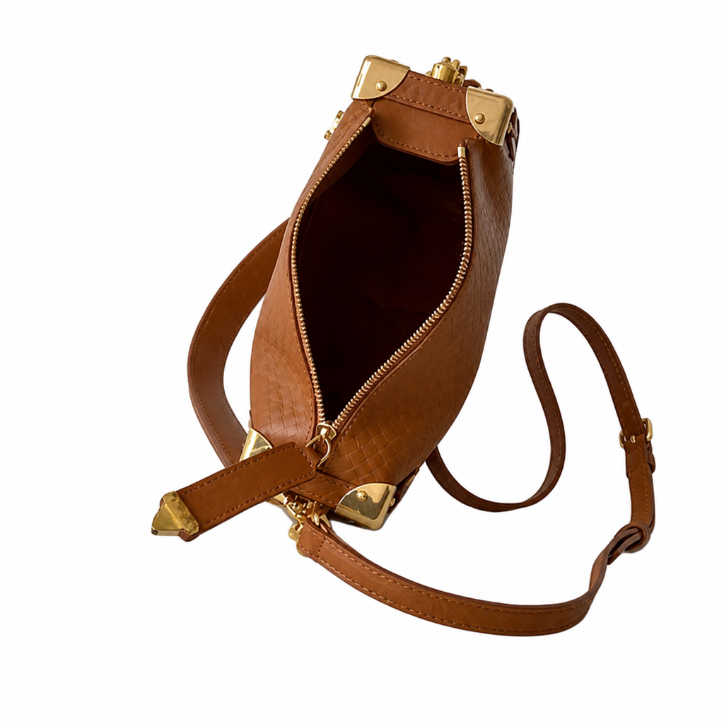 Louis Vuitton Petite Malle — Monogram Quilted Leather in Noisette with Gold Hardware